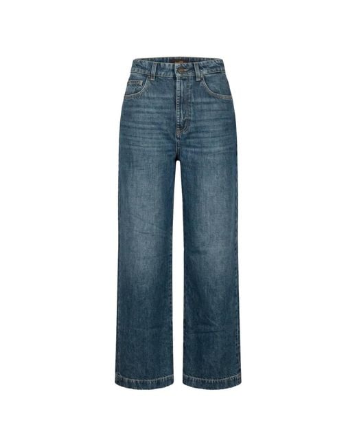 Moorer Blue Straight-Leg Jeans