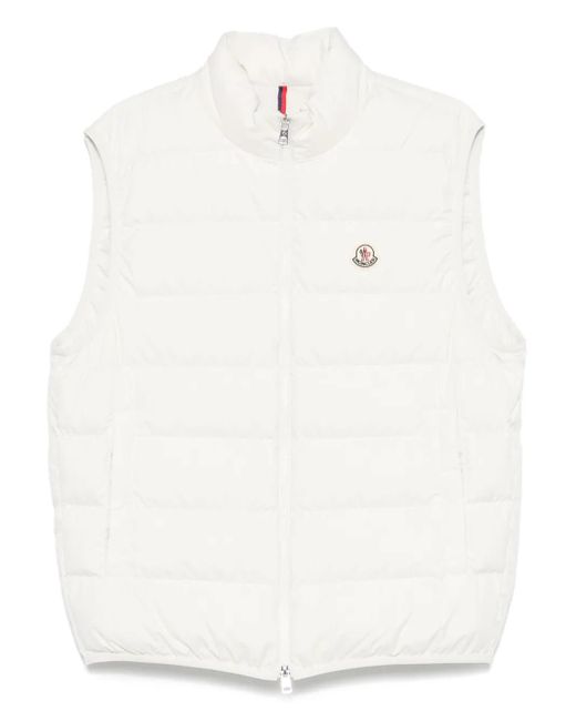 Gilet Contrin di Moncler in White da Uomo
