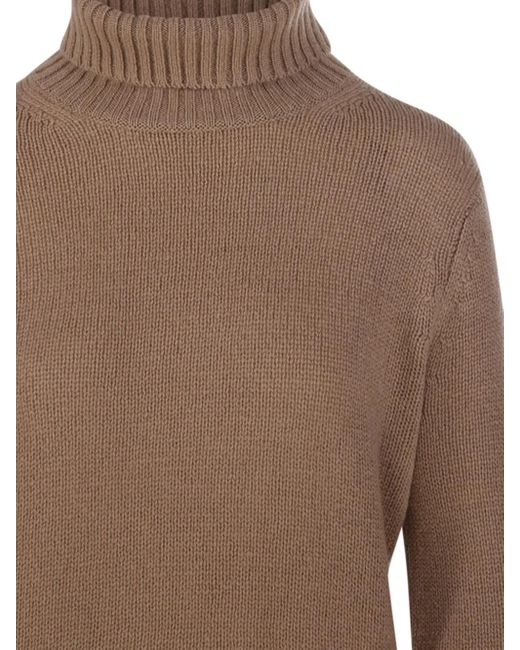 Be You Brown Turtleneck Cropp Sweater