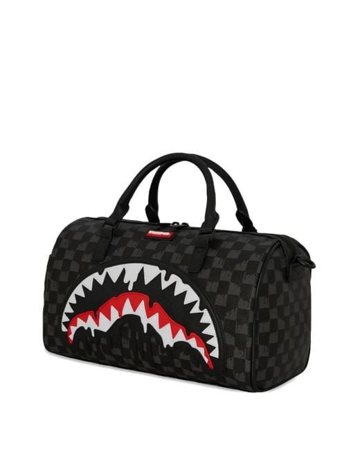 Borsa Tote A Quadri di Sprayground in Black da Uomo