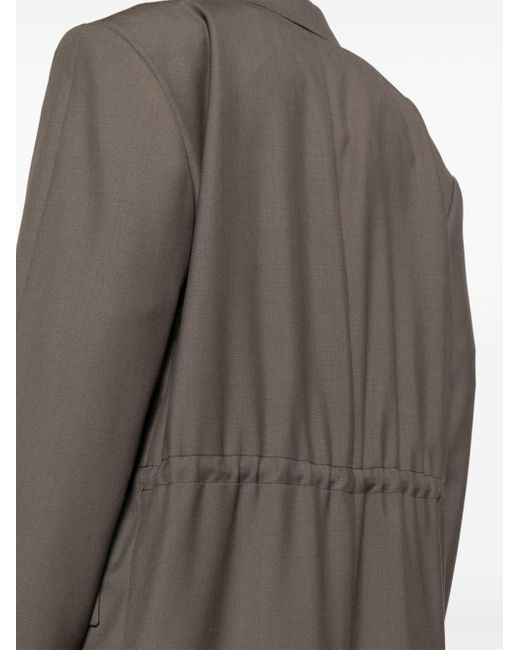 Magliano Gray Wool Maxi Coat for men