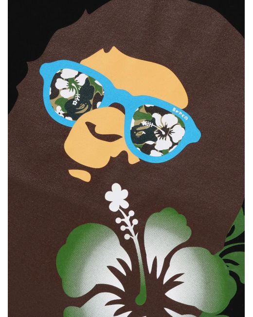 A Bathing Ape Black Abc Resort T-Shirt for men