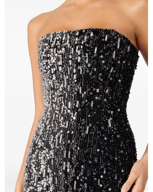Jenny Packham Black Minuit Mini Dress