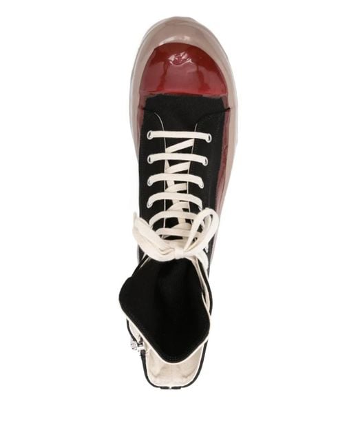 Sneakers Alte Con Lacci di Rick Owens in Black da Uomo