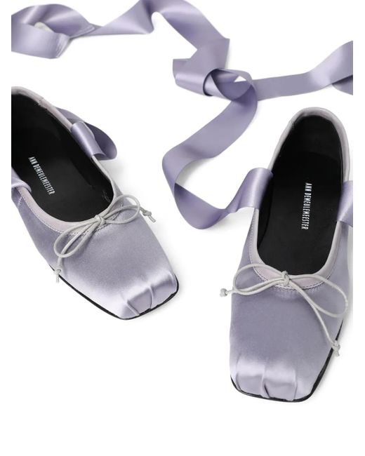 Ann Demeulemeester White Paloma Ballet Flats