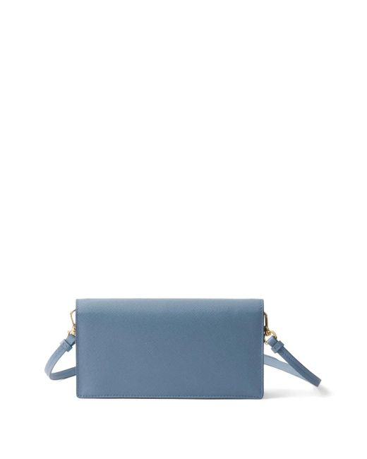 Prada Blue Enamel Triangle Logo Mini-Bag
