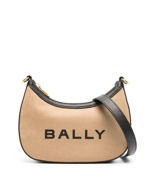 Bally Natural Ellipse Logo-print Crossbody Bag