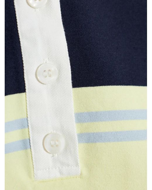 Re/done Gestreepte Polotop in het White