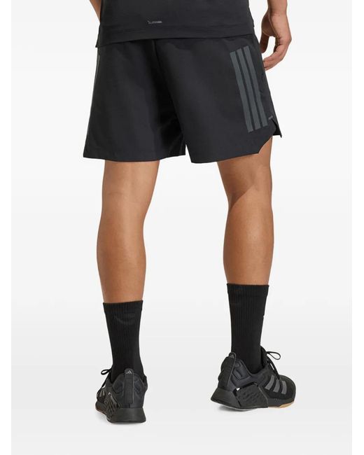 Adidas Black D4T Power 3 Logo Shorts for men