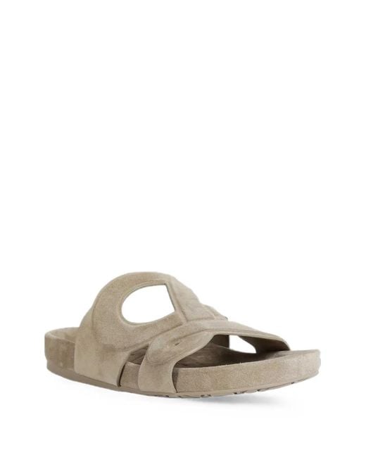 Loewe Natural Ease Monogram Suede Sandals for men