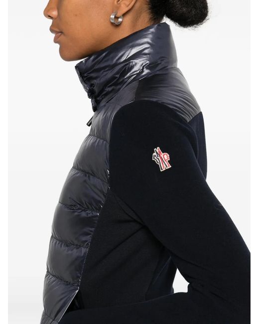 Moncler Black Padded Zip-Up Jacket