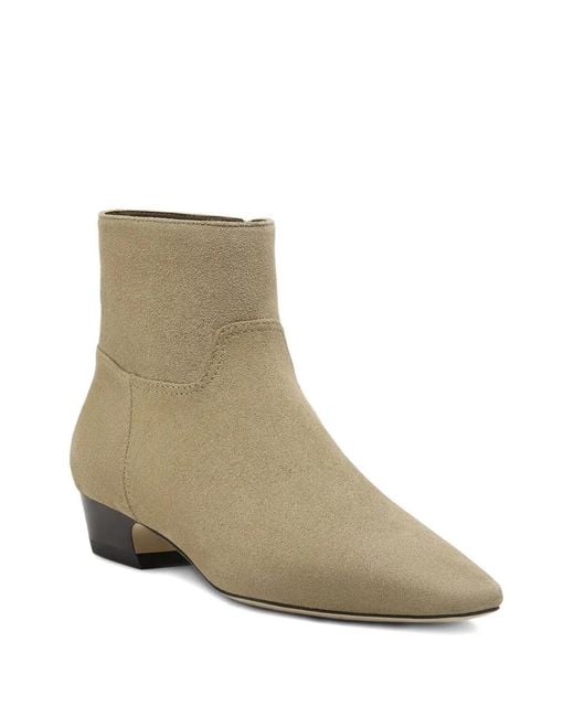 Stuart Weitzman White Stassi Suede Boots