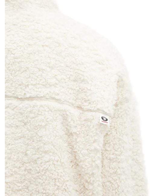 Aape By A Bathing Ape Natural Aape Now Fleece Panelled Jacket for men