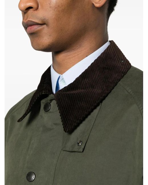 Barbour Green Os Transport Wax Jacket for men