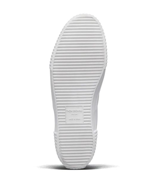 Thom Browne White Heritage Sneakers for men