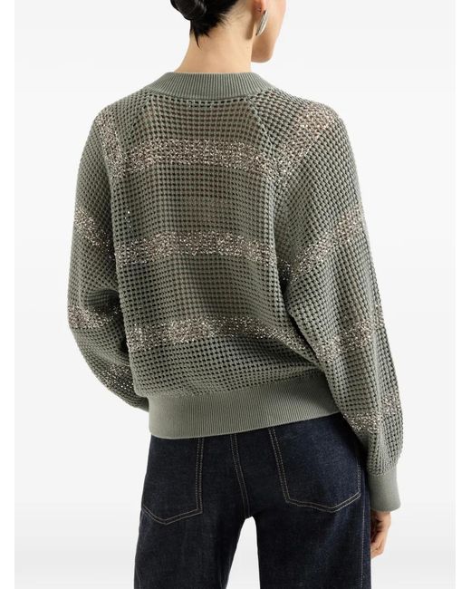 Brunello Cucinelli Gestreept Vest in het Green