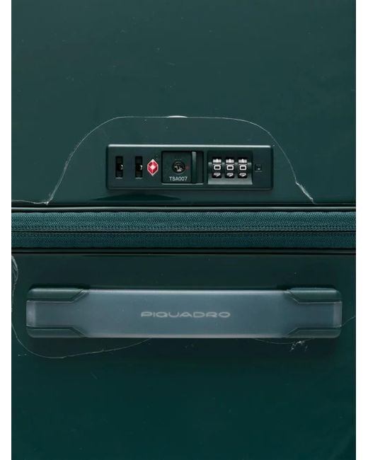 Piquadro Green Hardside 4 Suitcase for men