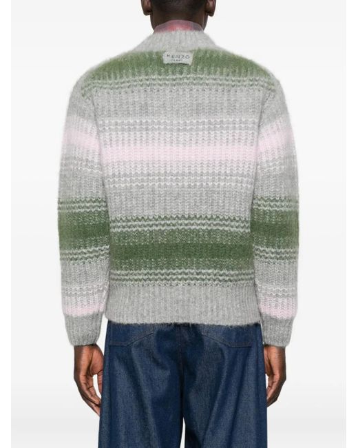 Maglione Con Scollo A V di KENZO in Gray da Uomo
