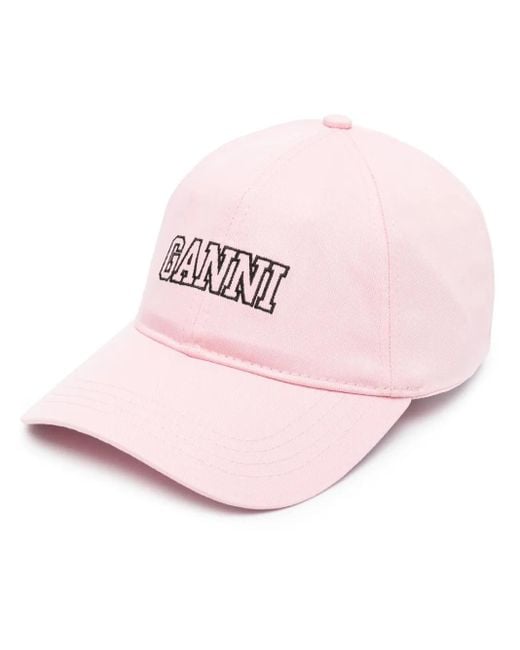 Ganni キャップ Pink