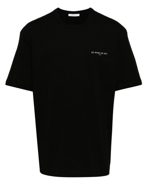 Ih Nom Uh Nit T-Shirt mit Slogan-Print in Black für Herren