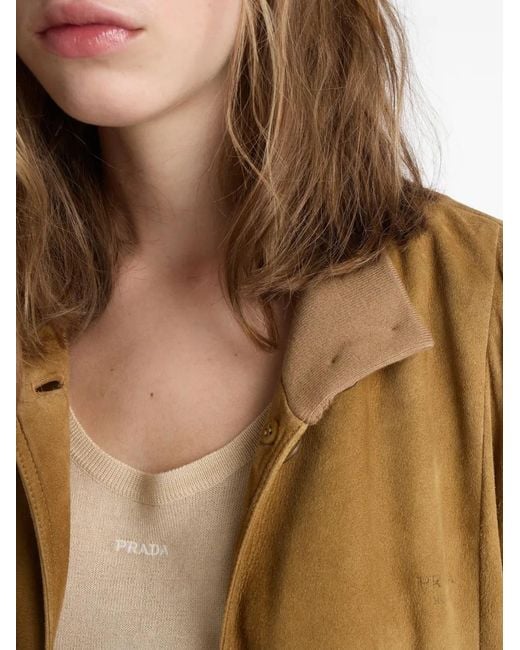Prada Natural Suede Jacket