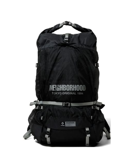 Neighborhood Black Sac À Dos À Logo Imprimé