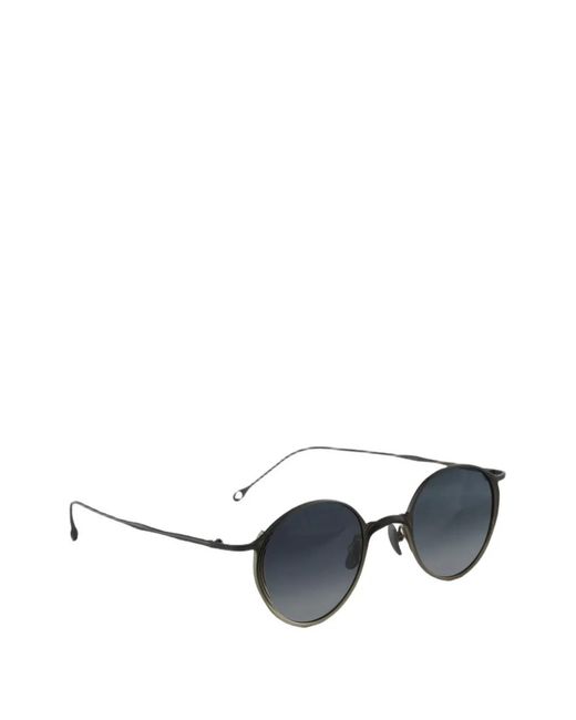 Rigards Blue Round-Frame Sunglasses