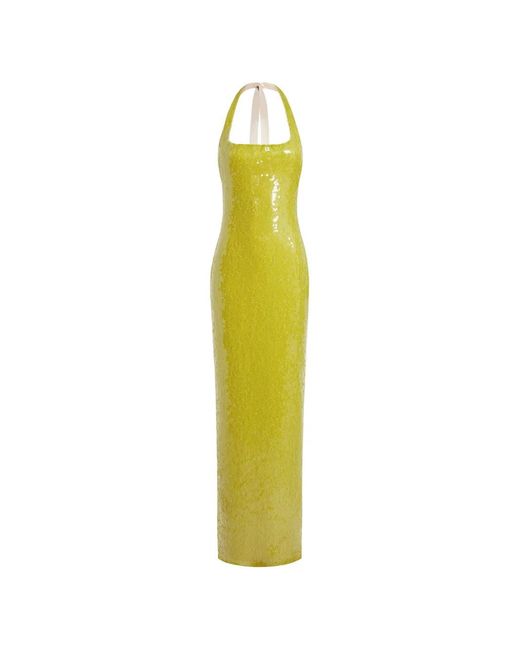 16Arlington Green Auden Sequin Halterneck Maxi Dress