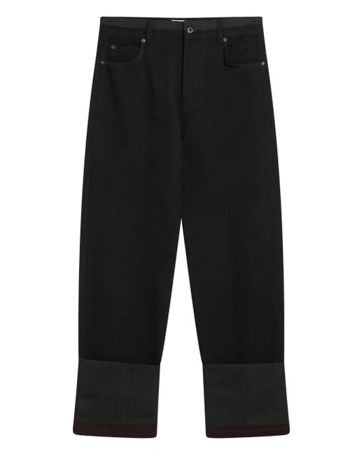Loewe Black Turn-Up Jeans for men