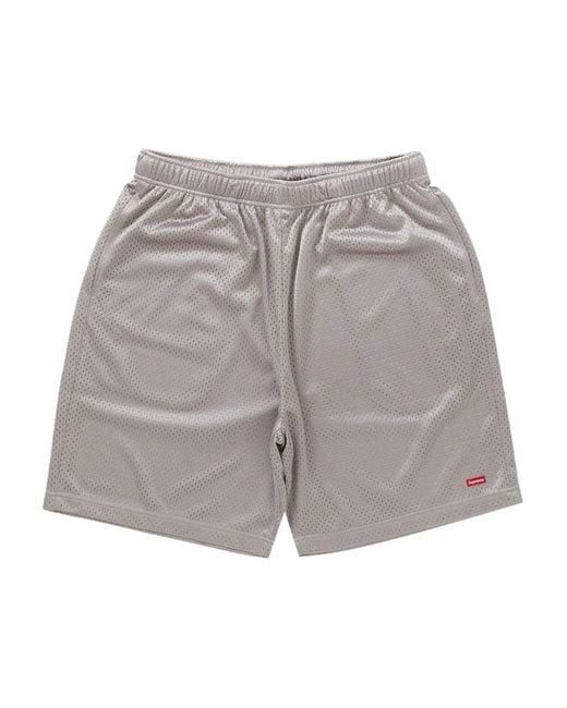 Supreme Box Baggy Kleine Shorts in het Gray voor heren