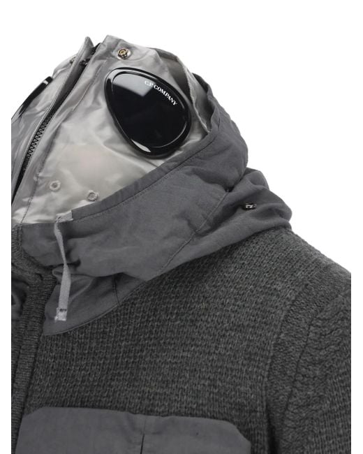 C P Company Gray Zip-Up Hoodie for men