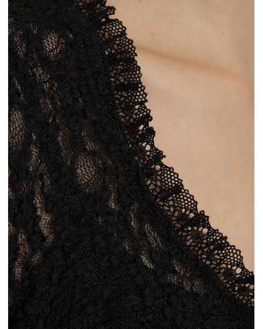 Isabel Marant Black Belsane Lace-Knit Midi Dress