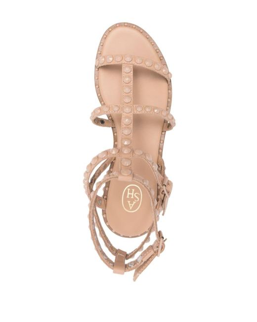 Ash Pink Precious Bis Stud-embellished Sandals