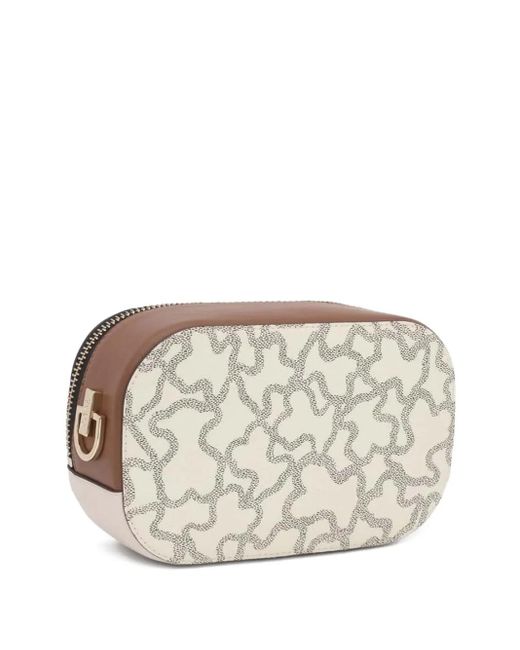 Tous White Reporter Kaos Icon Bear-Print Top-Handle Bag