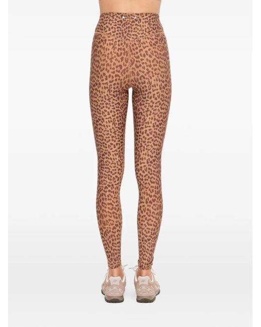 The Upside Brown Javan Leopard-Print Leggings