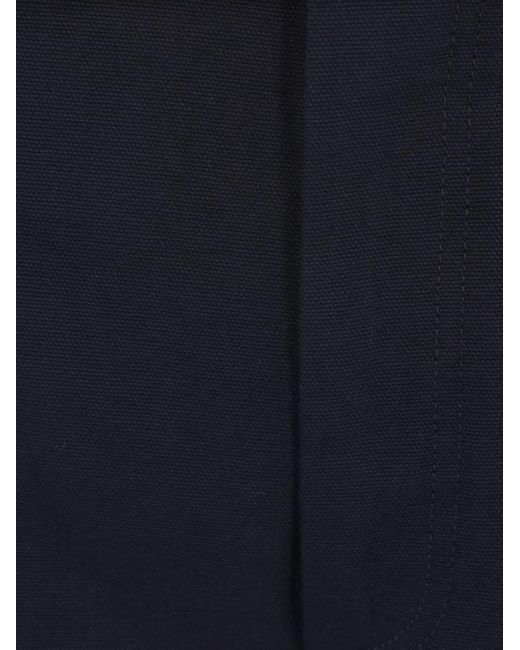 Thom Browne Blue Multi-Pocket Cotton Trousers for men