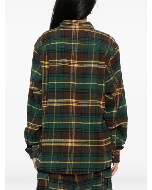 Sky High Farm Green Flannel Button Down Shirt