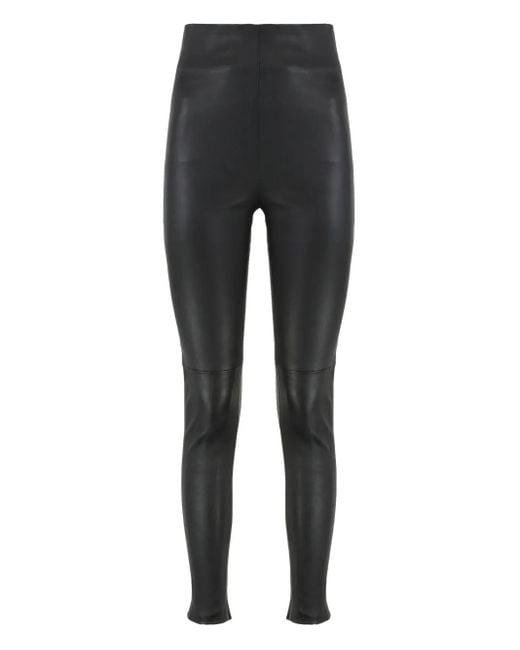 SABLYN Leren Broek Met Ritssluiting in het Black