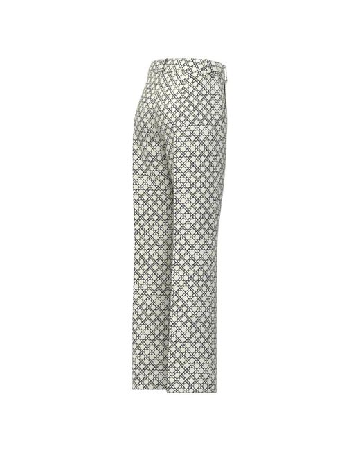 Marella Gray Patterned Trousers