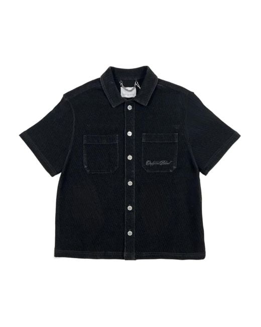 Only the Blind Blue Corduroy Pocket Shirt for men