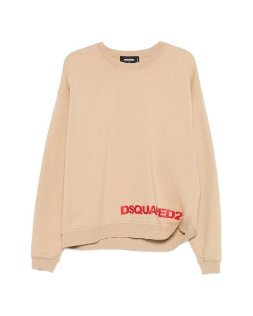 DSquared² Natural Logo-Detail Sweatshirt for men