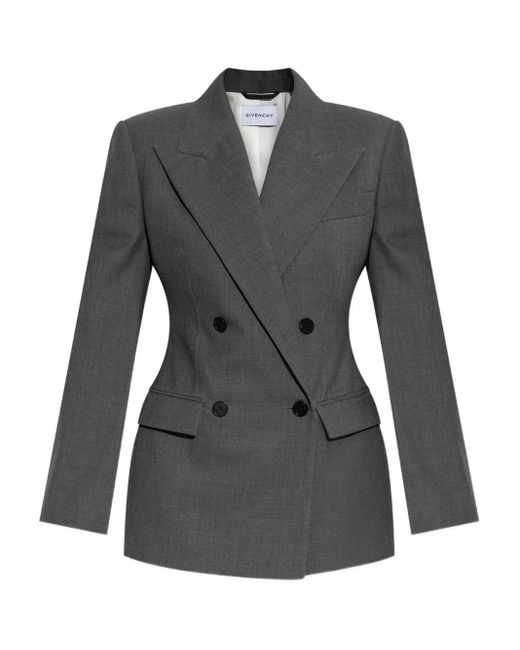 Givenchy Blazer Met Dubbele Rij Knopen in het Black