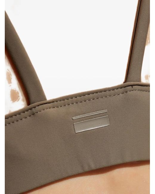 Rethinkit Studios Gray Cropped-Top mit überkreuzten Trägern