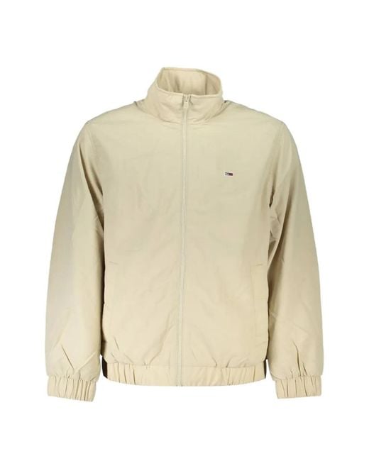 Tommy Hilfiger Natural Logo-Patch Zip-Up Jacket for men