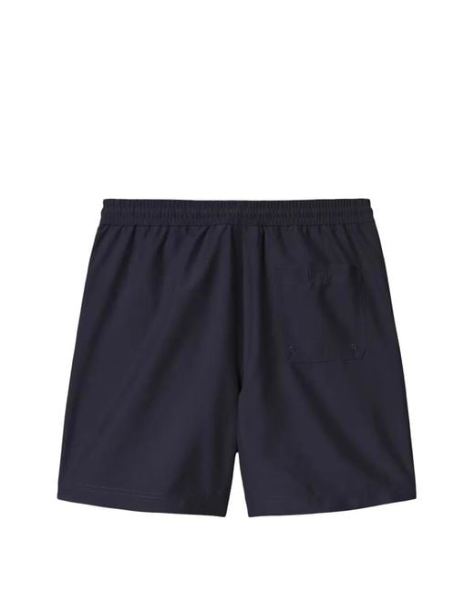 Carhartt Blue Chase Drawstring-Fastening Swim Shorts for men