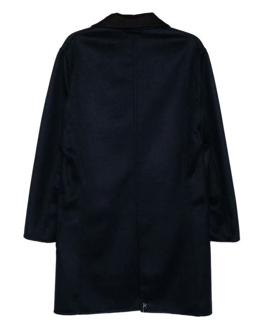 KIRED Blue Single Breasted Coat for men