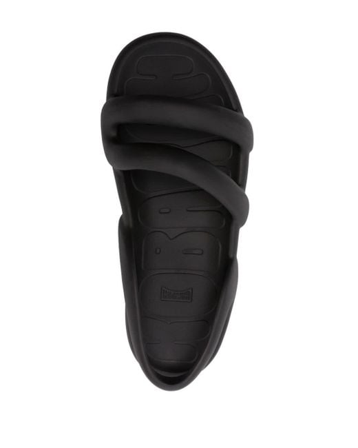 Camper Black Kobarah Flat Open-toe Sandals for men