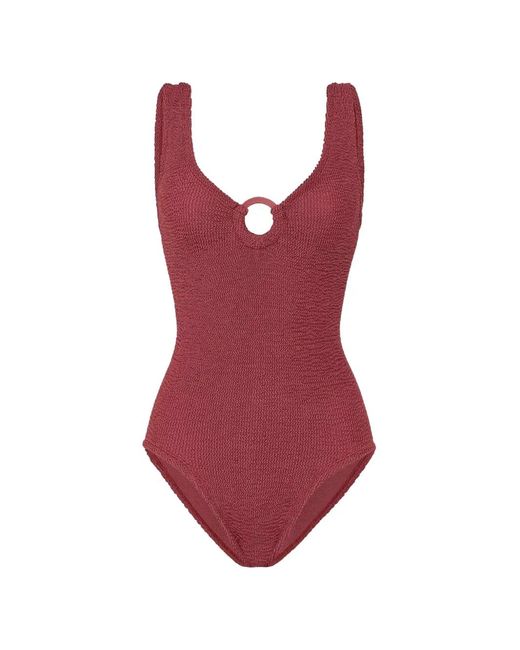 Hunza G Red Maillot De Bain Celine