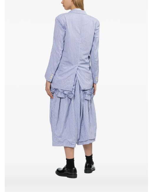 Comme des Garçons Blue Striped Blazer