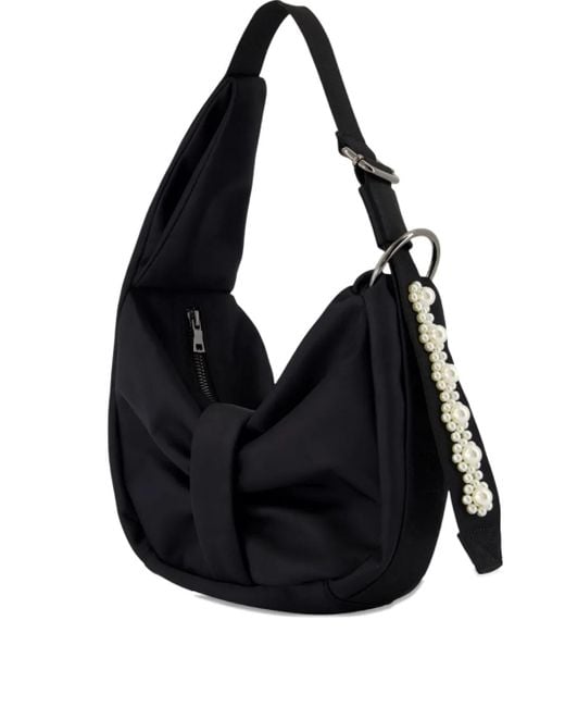 Borsa A Spalla Sling Bow Mini di Simone Rocha in Black